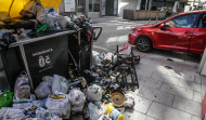 El fuego de un contenedor de basura provoca un incendio en matorrales del Martinete