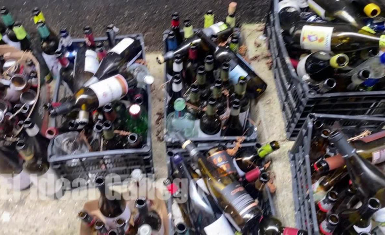 El botellero de la calle Oliva, en A Coruña, se hace viral