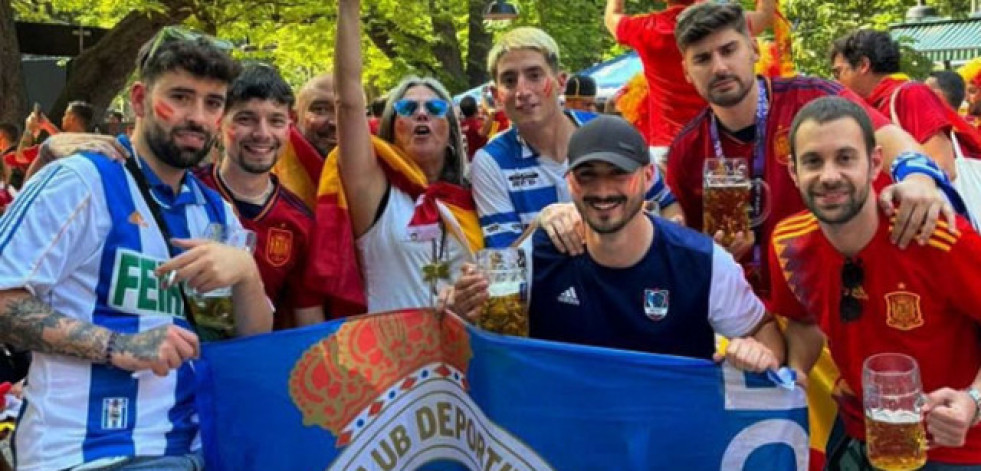 La camiseta del Dépor, presente en Berlín