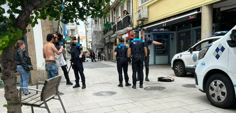 Detenido un hombre por agredir a un policía en A Coruña