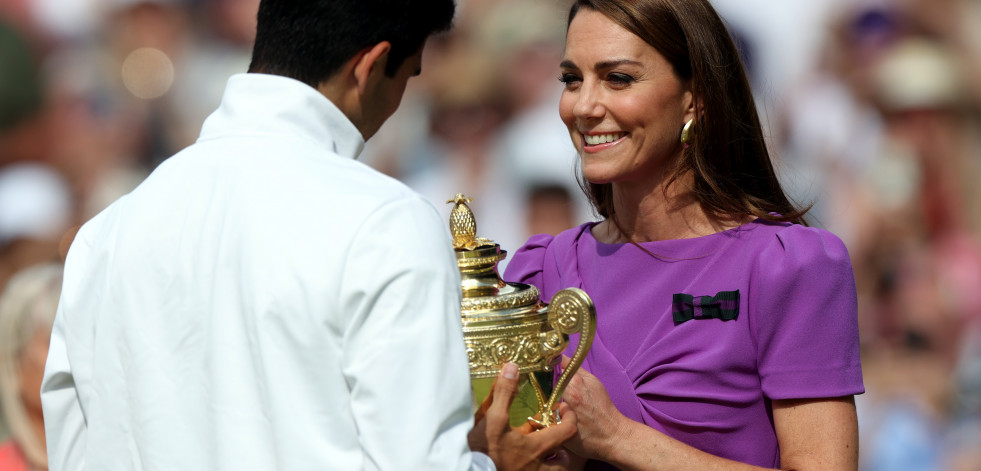 Kate Middleton sale de su retiro para entregarse al tenis de Alcaraz