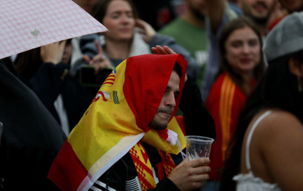 Aficionados de la Roja en A Coruña