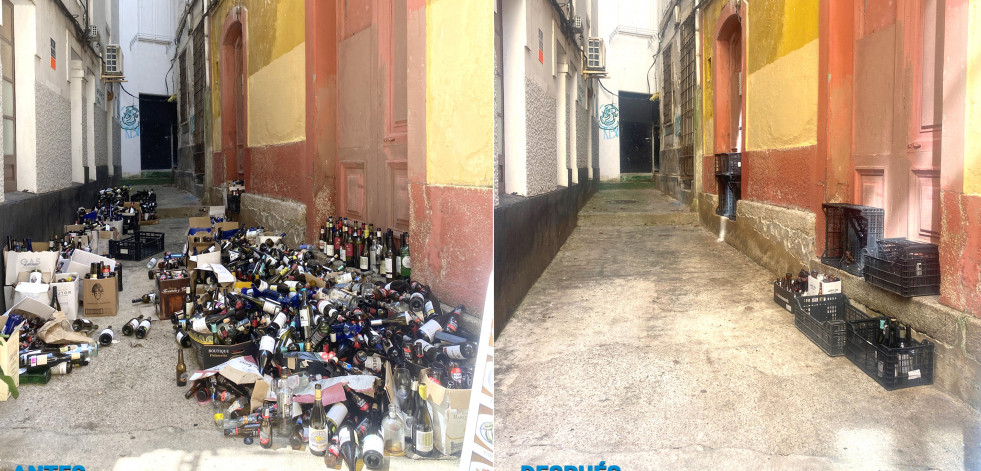 El botellero del callejón de Oliva, en A Coruña, ya es historia