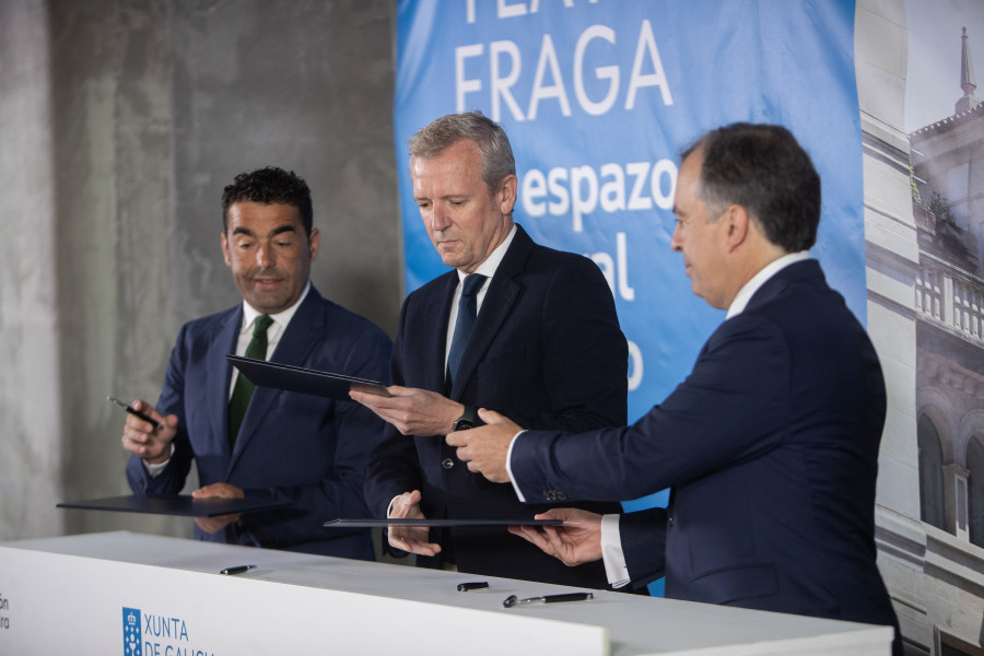 Abanca, Xunta y Diputación firman la venta del Teatro Cine Fraga de Vigo