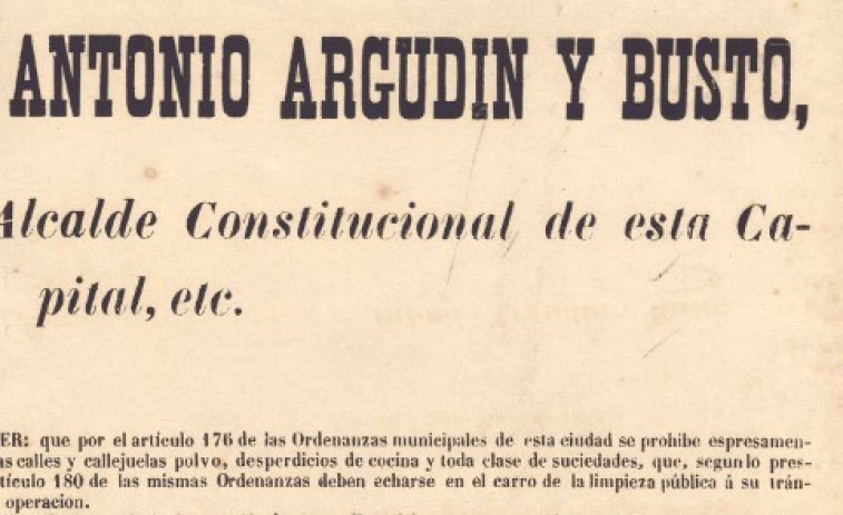 La emergencia sanitaria por la basura en A Coruña en 1868