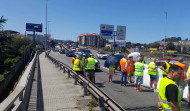 Grandes retenciones en A Pasaxe por la protesta de los mariscadores