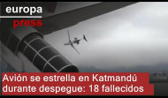 Al menos cinco muertos al estrellarse un avión con 19 personas a bordo en Nepal