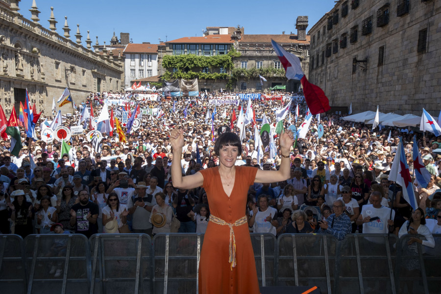 Un BNG "de moda" se reivindica en una multitudinaria marcha