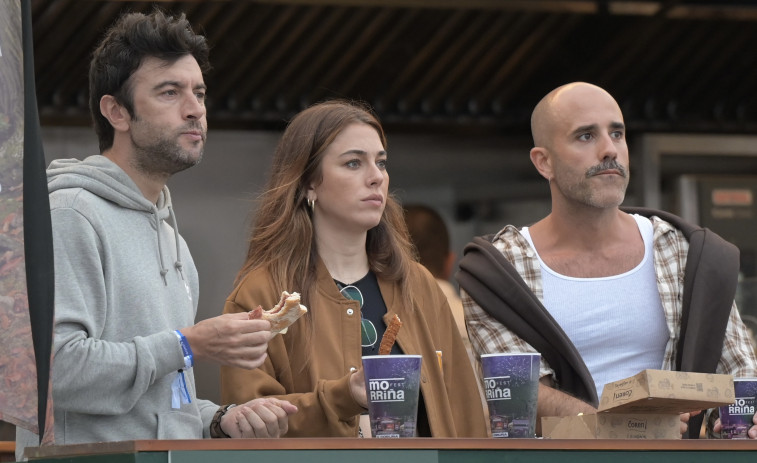 Los actores Blanca Suárez y Javier Rey, en el Morriña Fest de A Coruña