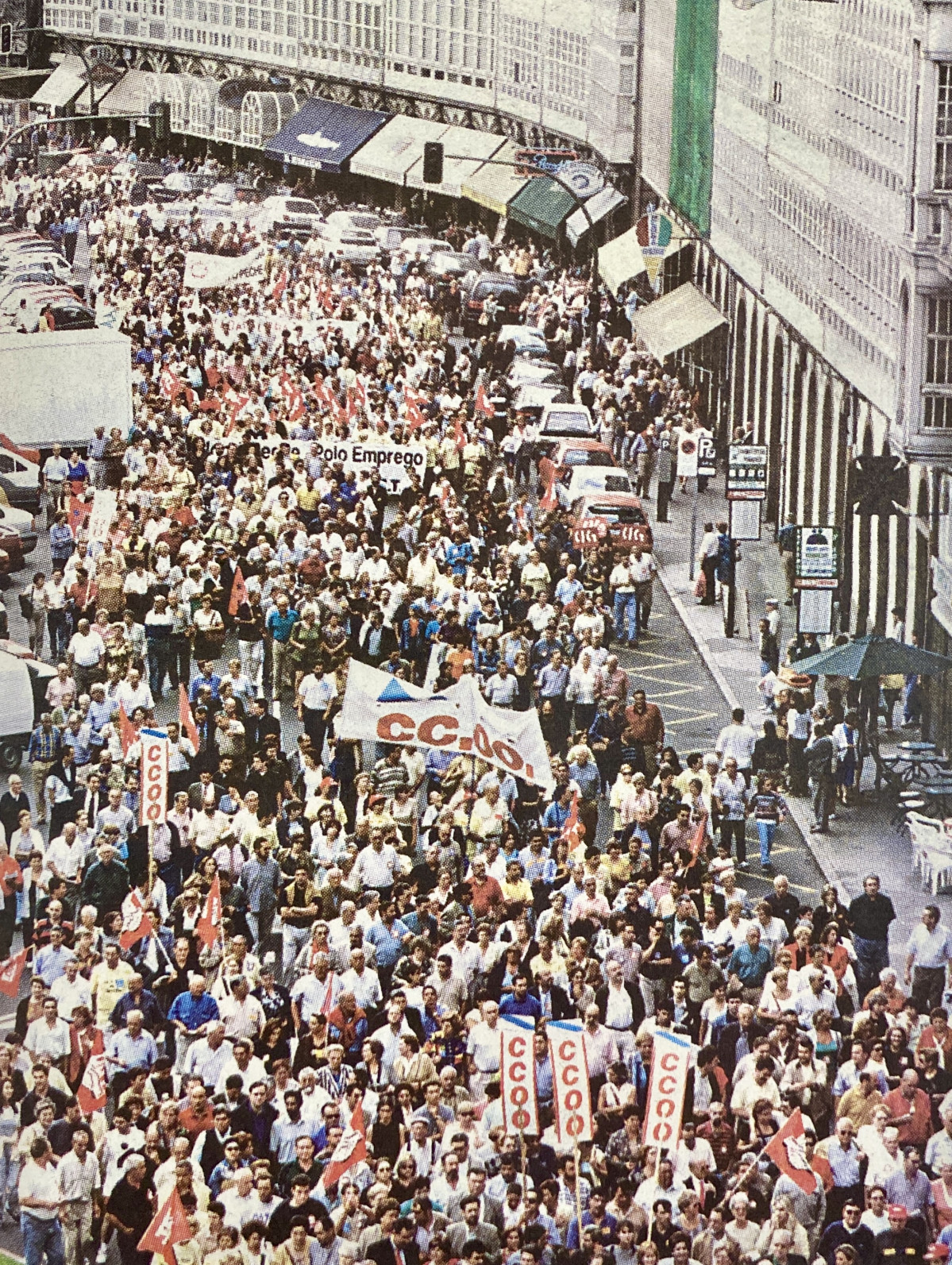 Protesta por el cierre de la Fábrica de Tabacos 1999