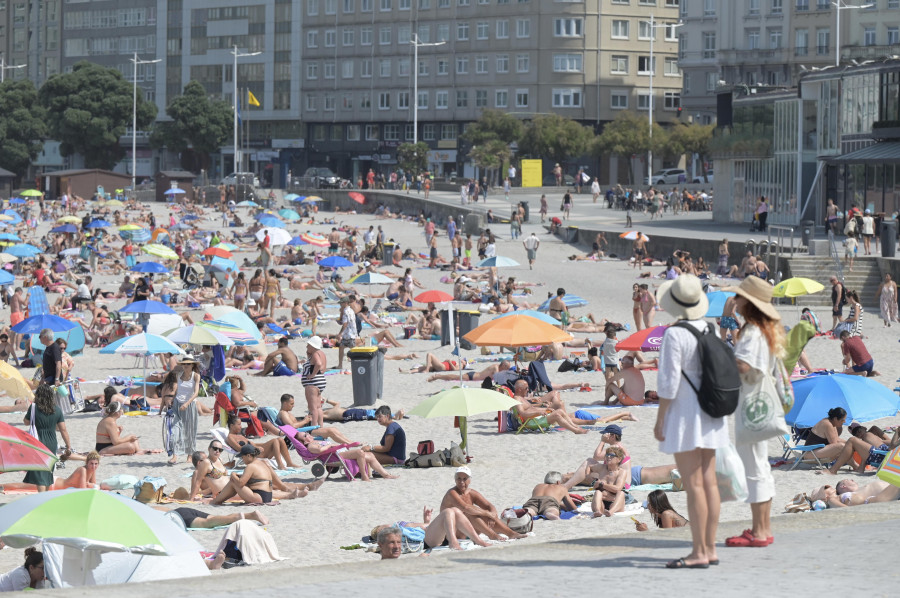 A Coruña vive una de las jornadas más calurosas de lo que va de año con 26,3 grados