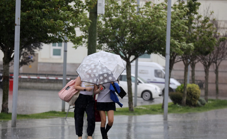 Alerta amarilla en A Coruña por fuertes lluvias: ¿cuáles serán las peores horas?