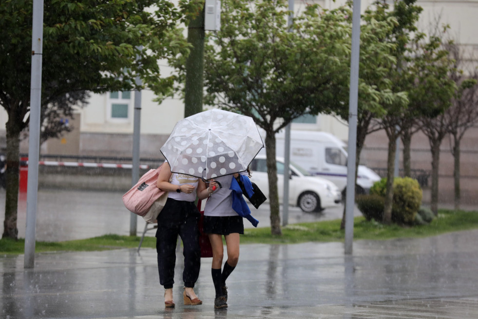 Lluvia en coruña