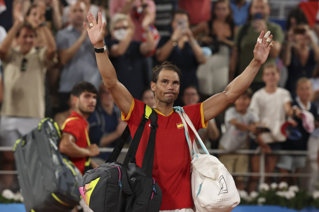 Rafanadal paris2024teniscuartosdefinaldobles fotoJuanjoMartnEFE