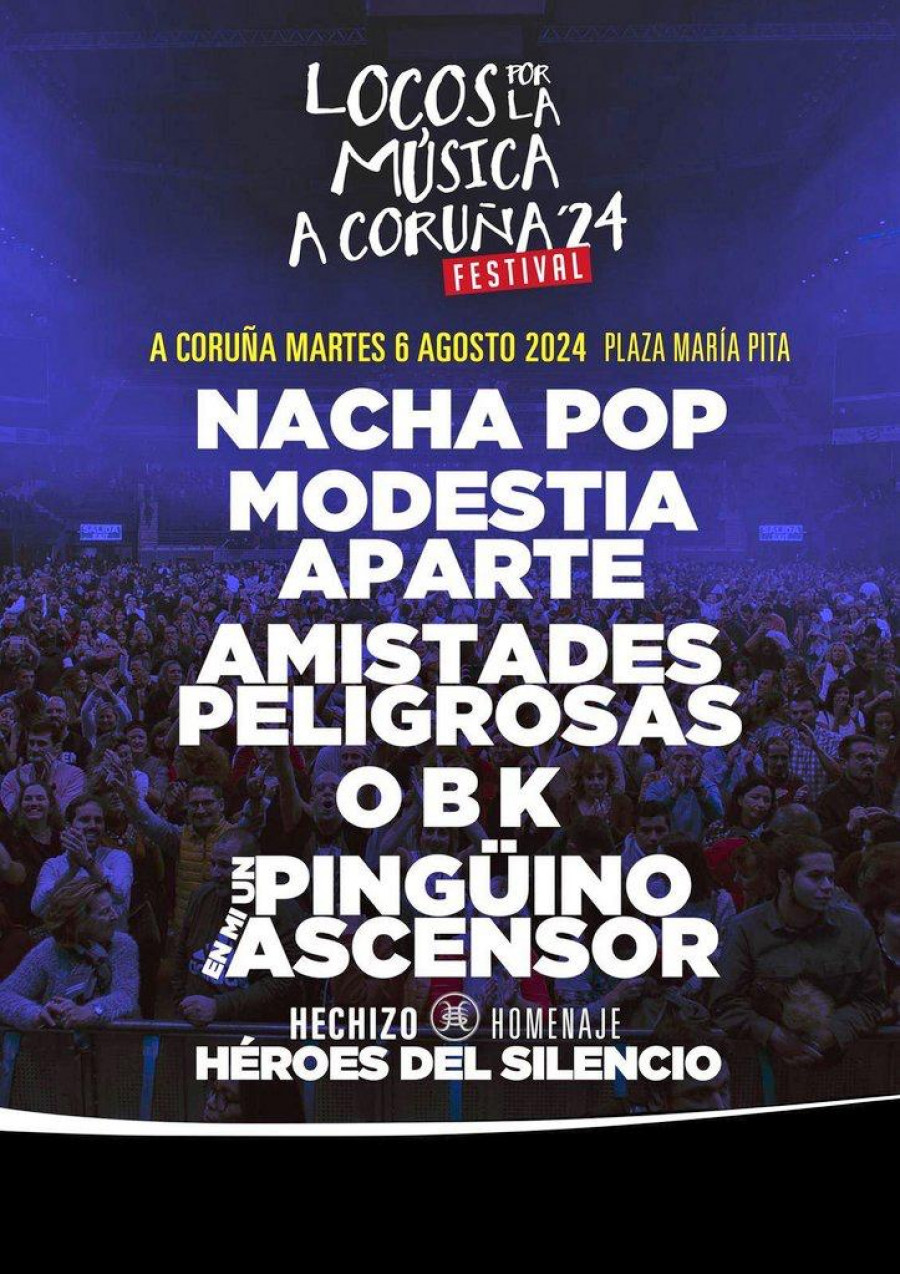 Fiestas de A Coruña: el cartel de Locos por la música vuelve locos a los fans