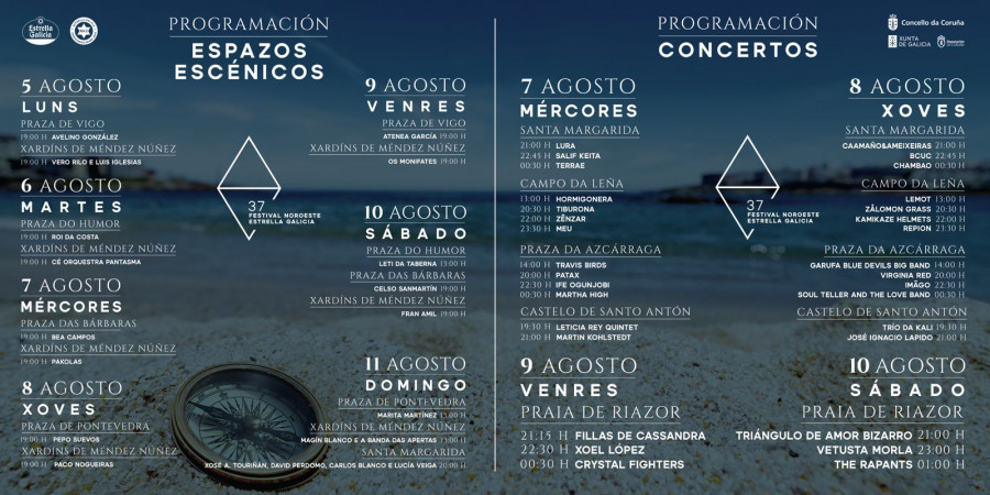 El Festival Noroeste de A Coruña revela sus horarios definitivos