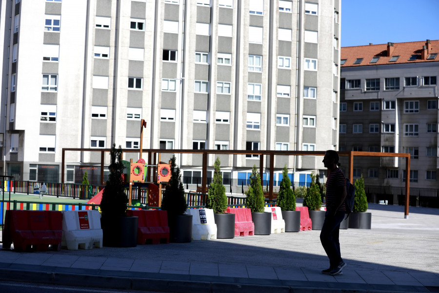 Culleredo finaliza la reforma de la plaza de Galicia de O Burgo después de más  de un año de obras