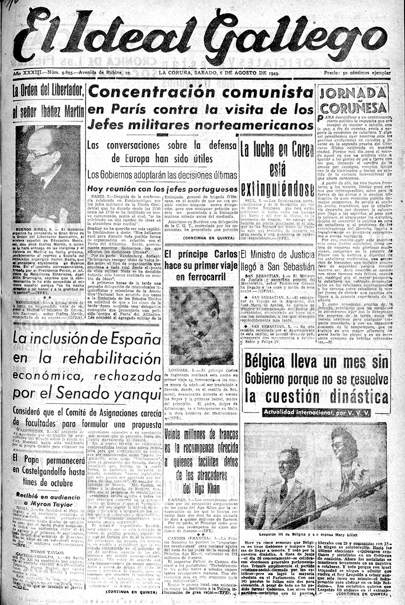 HACE 75 AÑOS  sabado 6 agosto