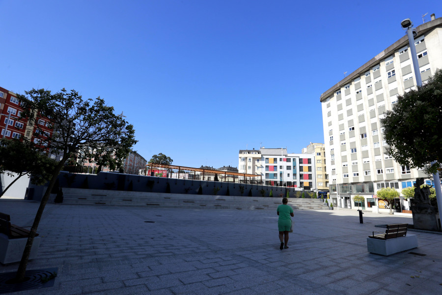 La obra de la plaza de Galicia de O Burgo abre otra polémica entre el Gobierno local y el PP