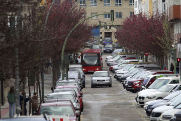 Vehículos estacionados en A Coruña