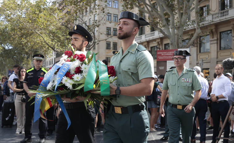 Barcelona conmemora los atentados terroristas del 17A en su séptimo aniversario