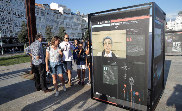 La Diputación presenta la exposición fotográfica “A Galicia inédita” en la dársena de La Marina