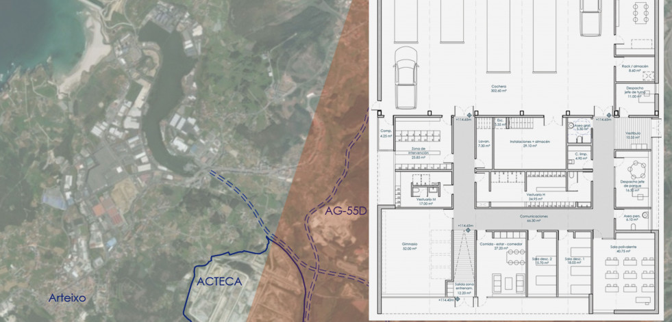 El futuro parque de bomberos de Morás se construirá en diez meses y costará 1,2 millones