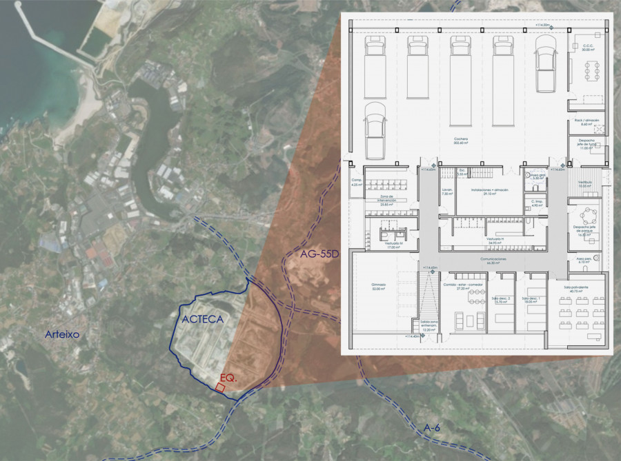 El futuro parque de bomberos de Morás se construirá en diez meses y costará 1,2 millones