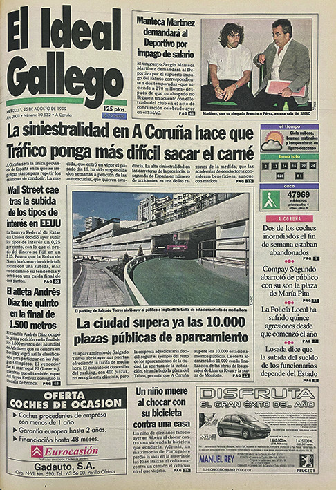 Portada 25 agosto 1999