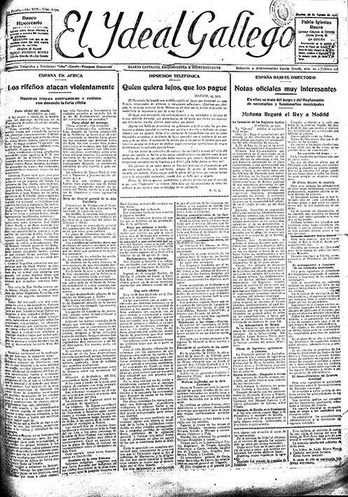 Portada 26 agosto 1924