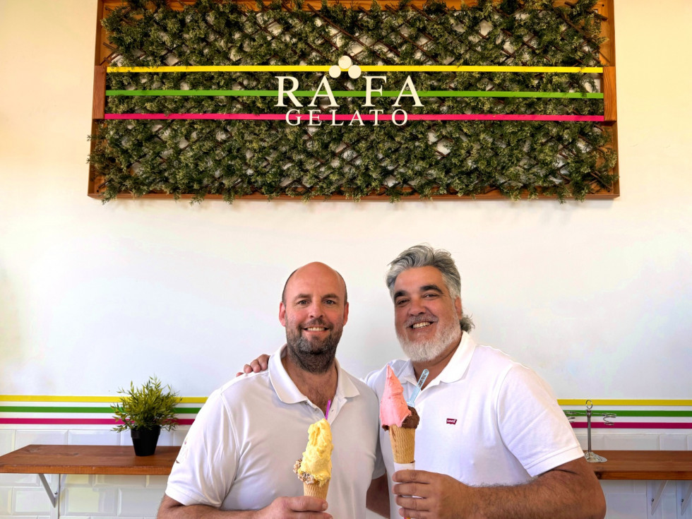 Javier Rafael y Martín Leonardo, socios y fundadores de Rafa Gelato