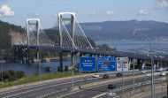 Un accidente en el puente de Rande provoca retenciones en la AP-9 en dirección Vigo