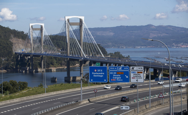 Un accidente en el puente de Rande provoca retenciones en la AP-9 en dirección Vigo