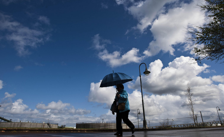 Inestabilidad atmosférica y aire frío este sábado en Galicia