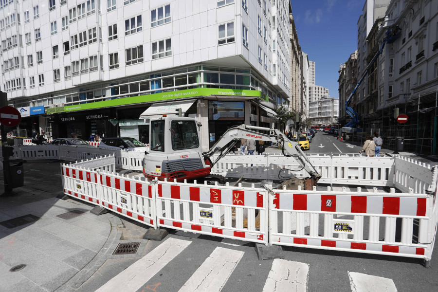 El Ayuntamiento de A Coruña reabre el tráfico en la calle Betanzos