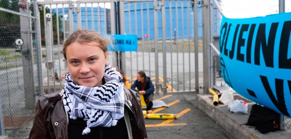 Detienen a Greta Thunberg en una protesta contra Israel en Copenhague