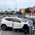 Accidente con coche de autoescuela en Lonzas 3