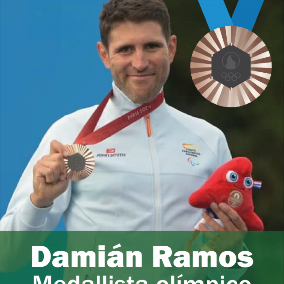 Oleiros felicita a su vecino Damián Ramos por su bronce en los Juegos Paralímpicos