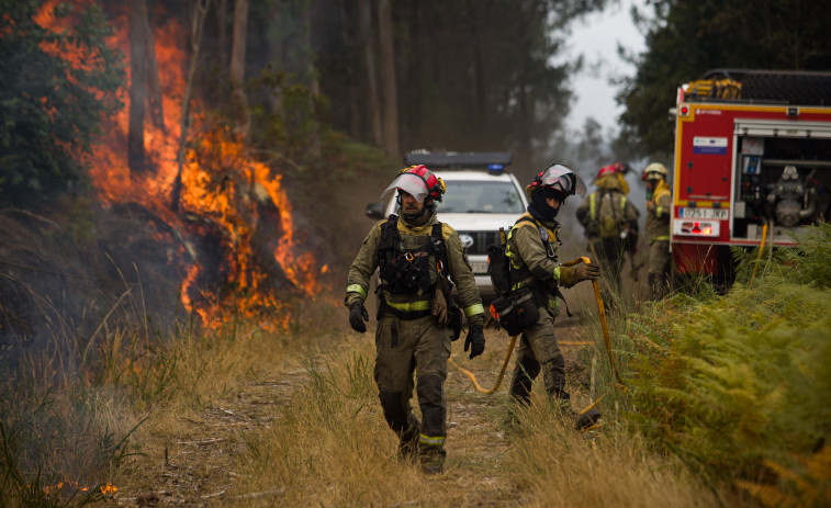 Extinguidos los incendios de Crecente y Entrimo tras quemar casi 500 hectáreas