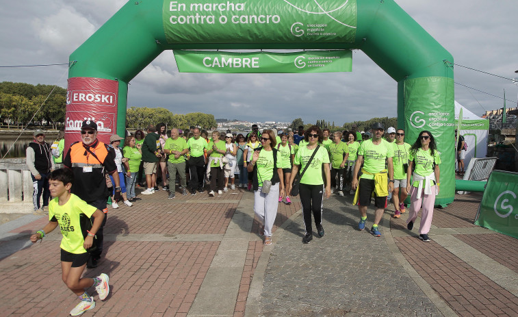 Andaina contra el cáncer en el paseo marítimo de O Burgo