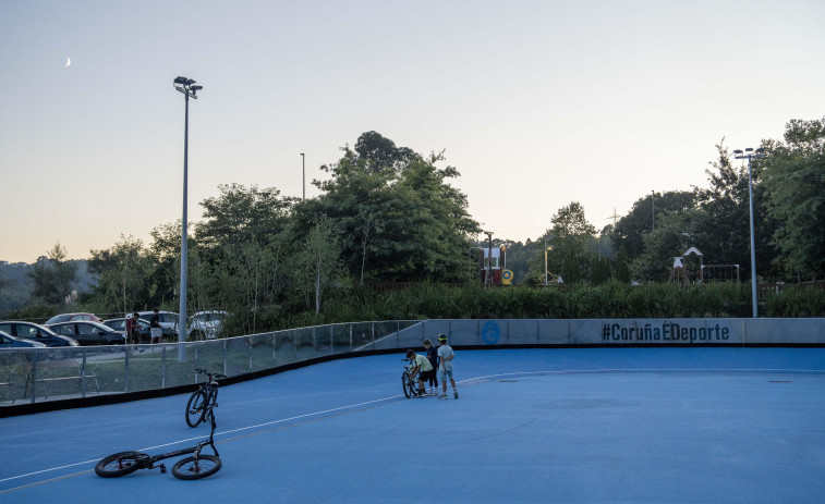 Novo Mesoiro se convierte en el ‘Barrio de las luces’ de A Coruña