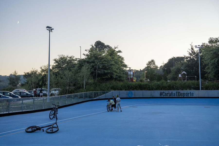 Novo Mesoiro se convierte en el ‘Barrio de las luces’ de A Coruña