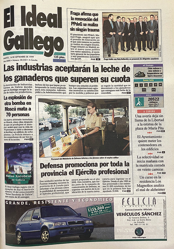 Portada 14 septiembre 1999