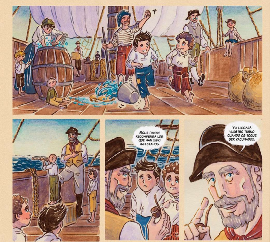 Un cómic para reivindicar la figura de Isabel Zendal y la expedición de la vacuna de la viruela