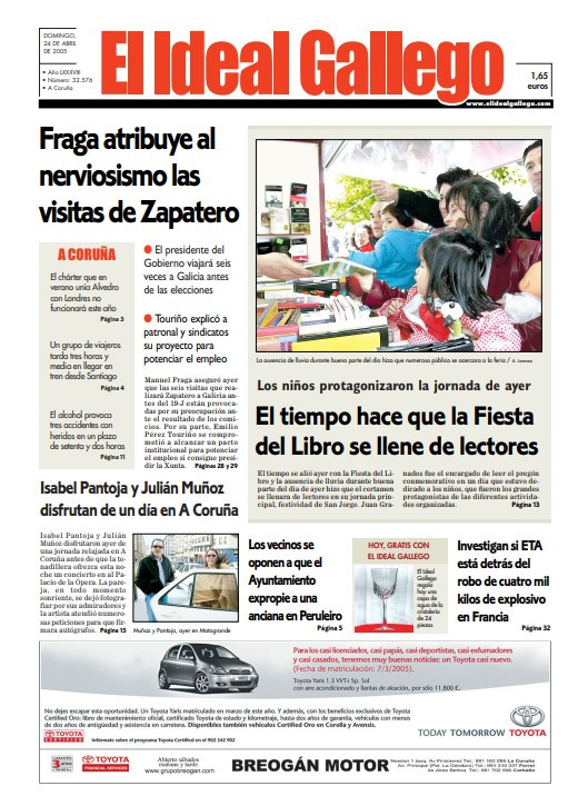 Portada 24 abril 2005