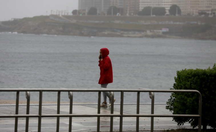 A Coruña en alerta naranja por temporal costero este domingo