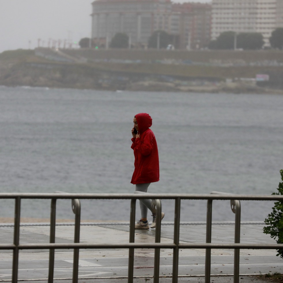 A Coruña en alerta naranja por temporal costero este domingo