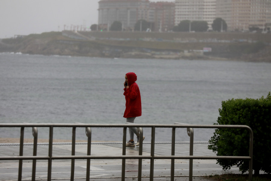 A Coruña en alerta naranja por temporal costero este domingo