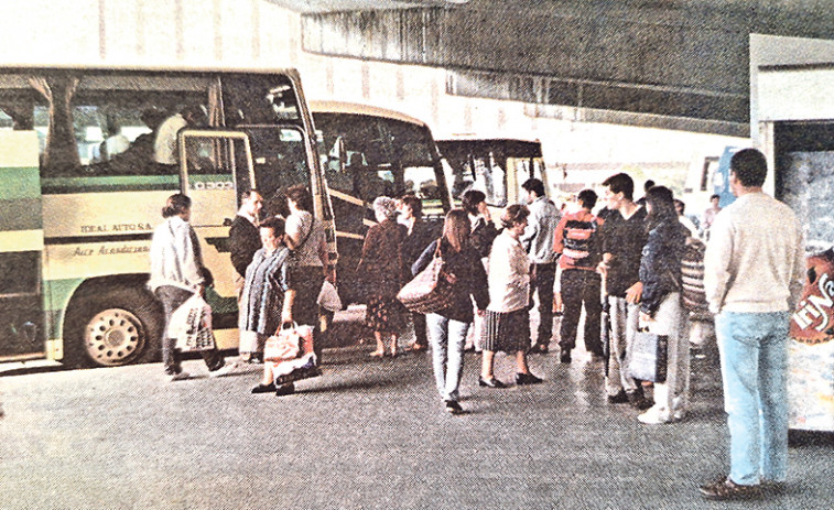 Hace 25 años | Analizan la seguridad que ofrece la Estación de Autobuses a sus 20.000 usuarios diarios