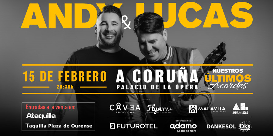 Andy y Lucas llegarán el 15 de febrero al Palacio de la Ópera de A Coruña con su gira de despedida